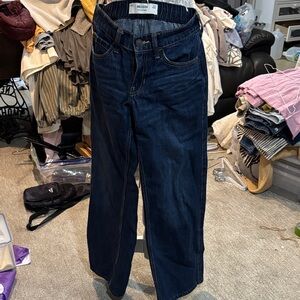 Hollister Dark Indigo Straight-Leg Jeans